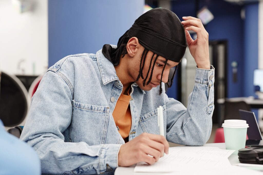 Black Student in Class